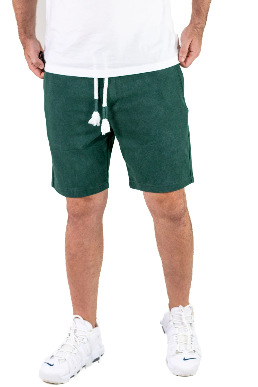 Pantaloni scurți bărbați verzi – casual, sport, buzunare fermoar [6]
