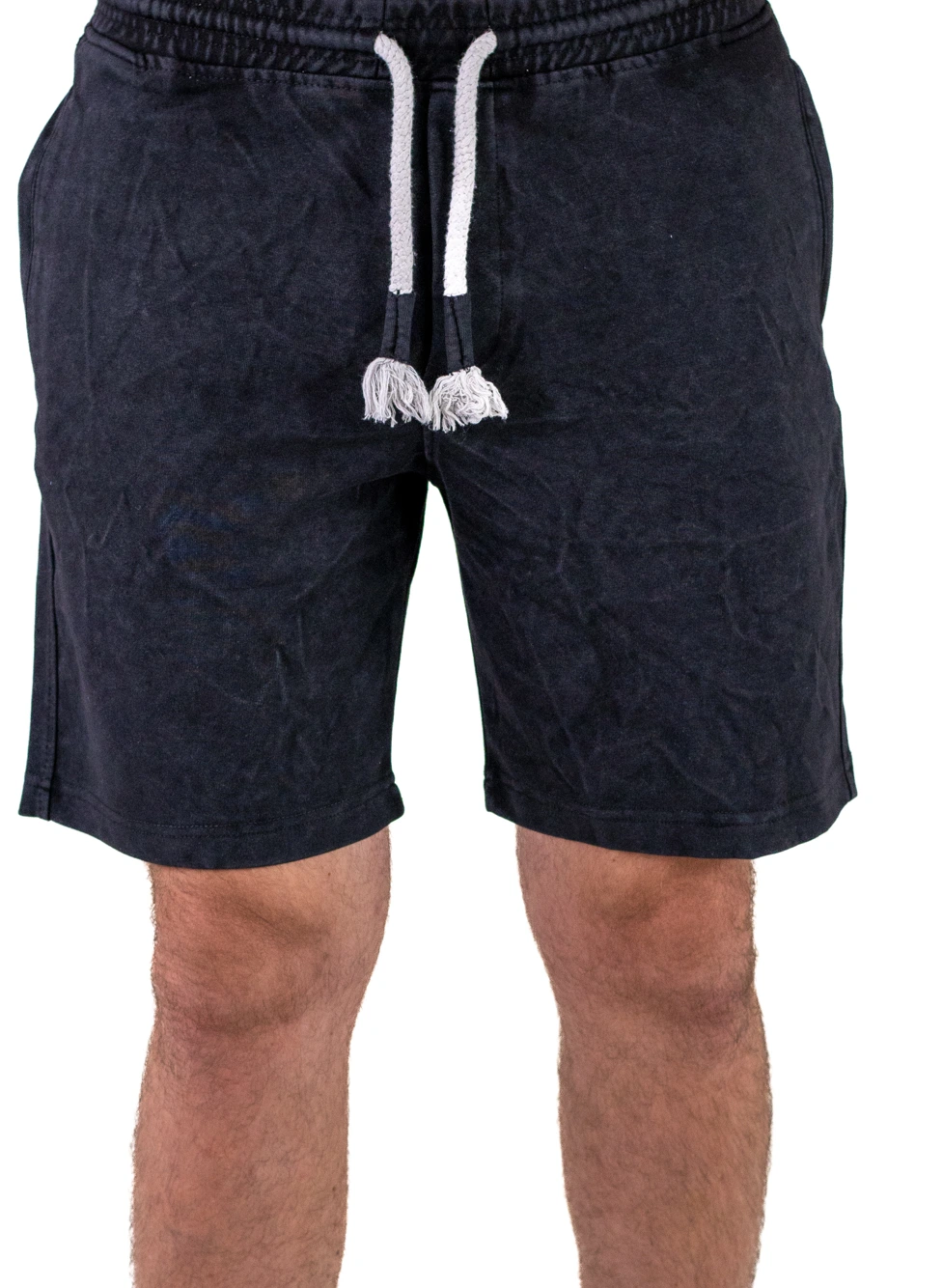 Pantaloni negri scurți bărbați – casual, sport, buzunare fermoar [3]
