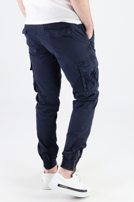 Pantaloni bleumarin cu buzunare cargo [3]