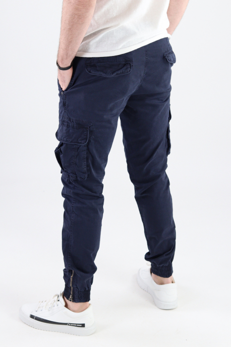 Pantaloni bleumarin cu buzunare cargo [6]