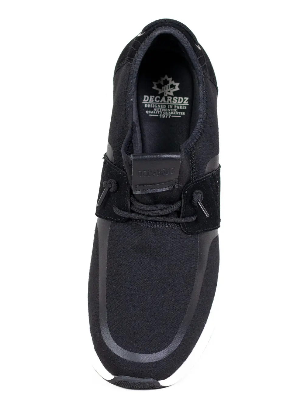 Pantofi Casual Bărbați Slip-On, Material Textil Respirabil, Talpă Ultra-Flexibilă, Negru/Alb [2]