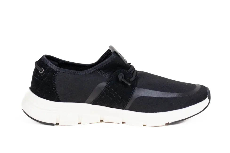 Pantofi Casual Bărbați Slip-On, Material Textil Respirabil, Talpă Ultra-Flexibilă, Negru/Alb [3]