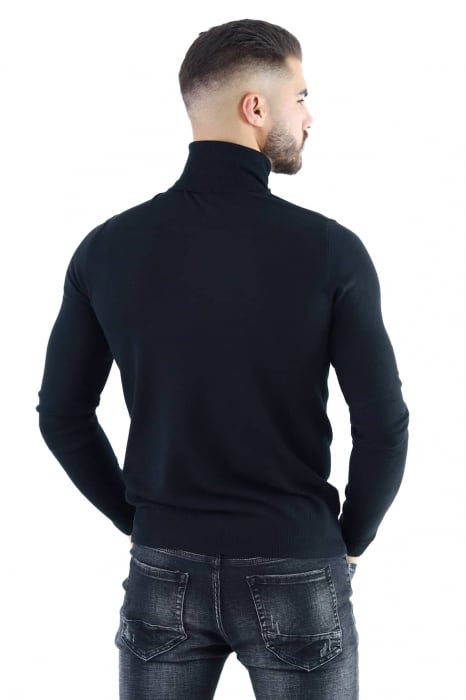 Maleta barbati neagra cu guler inalt [3]