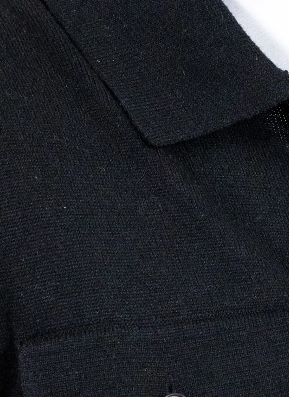 Cardigan negru pentru bărbați din vâscoză, lână și poliamidă [8]