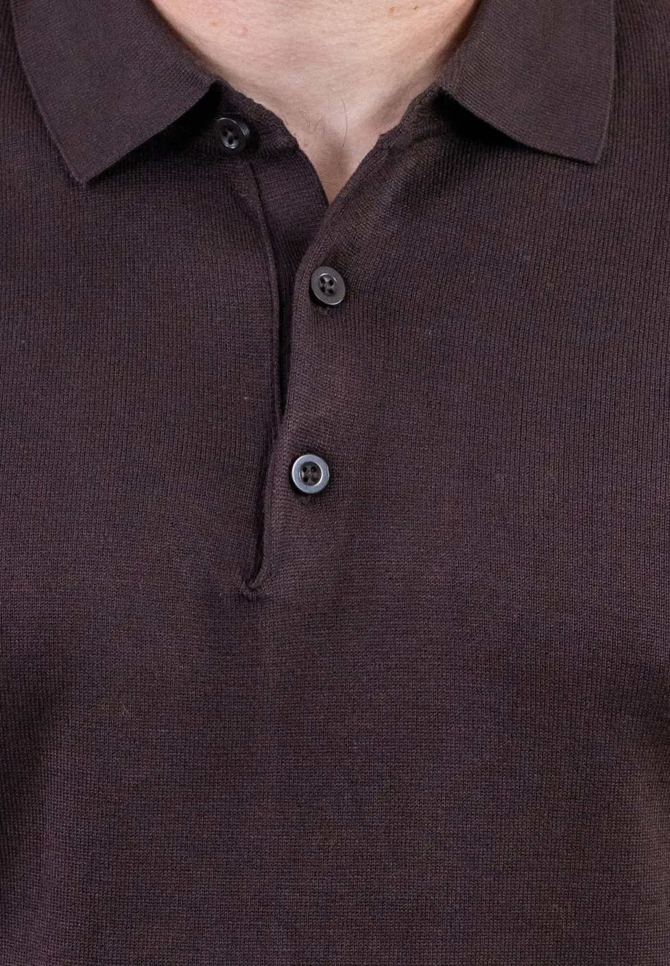Pulover elegant tip polo pentru bărbați – maro [2]