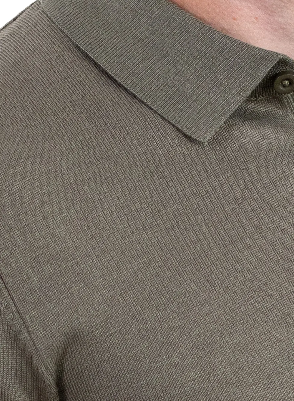 Pulover elegant tip polo pentru bărbați – verde [3]