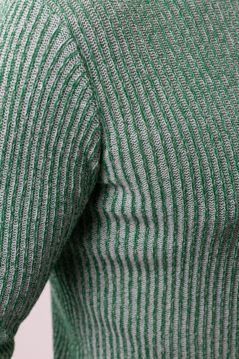 Pulover verde din tricot barbati [5]