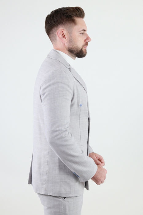 Sacou gri barbati 4 nasturi slim fit [6]
