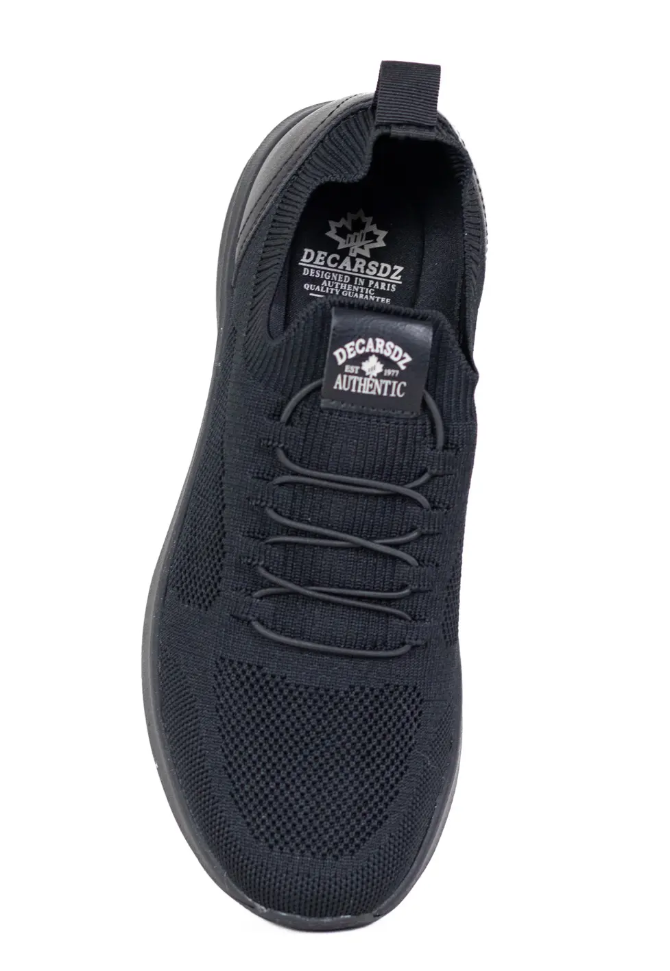 Pantofi Casual Bărbați Slip-On, Material Textil Respirabil, Talpă Ultra-Flexibilă, Negru/Alb [2]