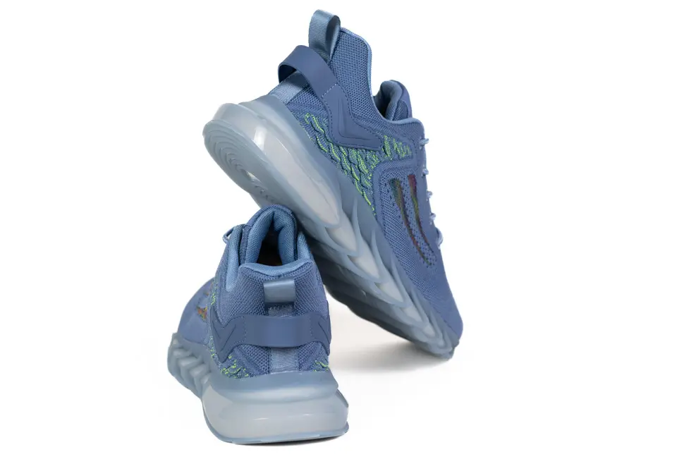 neakers Bărbați Sport-Casual Albastru, Mesh Respirabil, Talpă Segmentată Wave, Accente Neo [5]