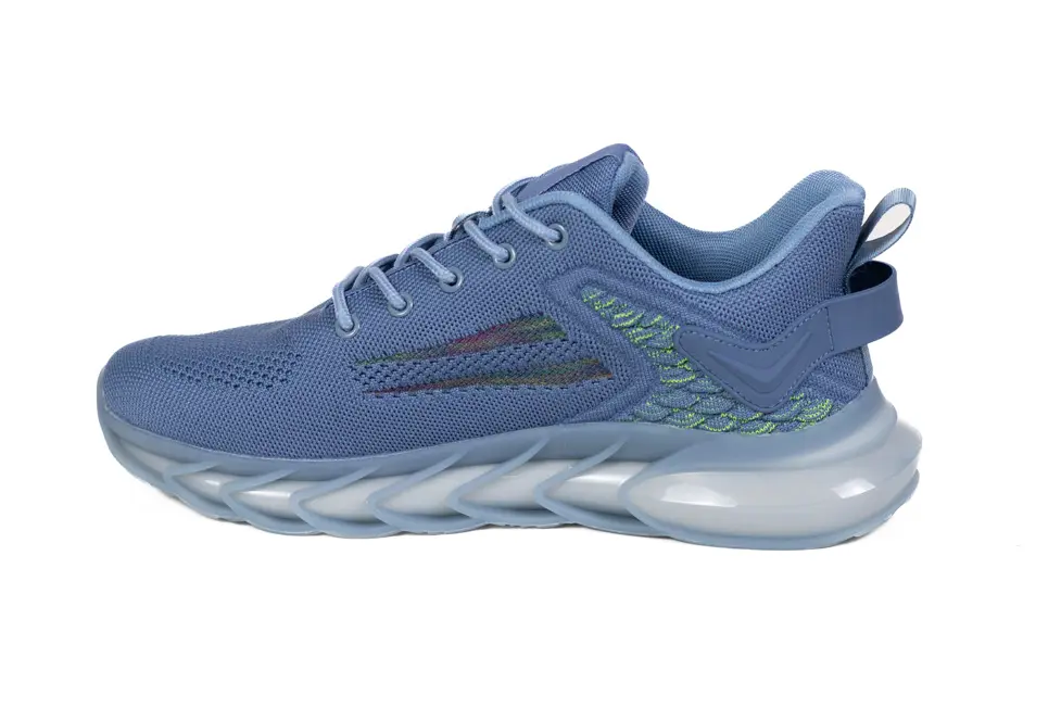 neakers Bărbați Sport-Casual Albastru, Mesh Respirabil, Talpă Segmentată Wave, Accente Neo [3]