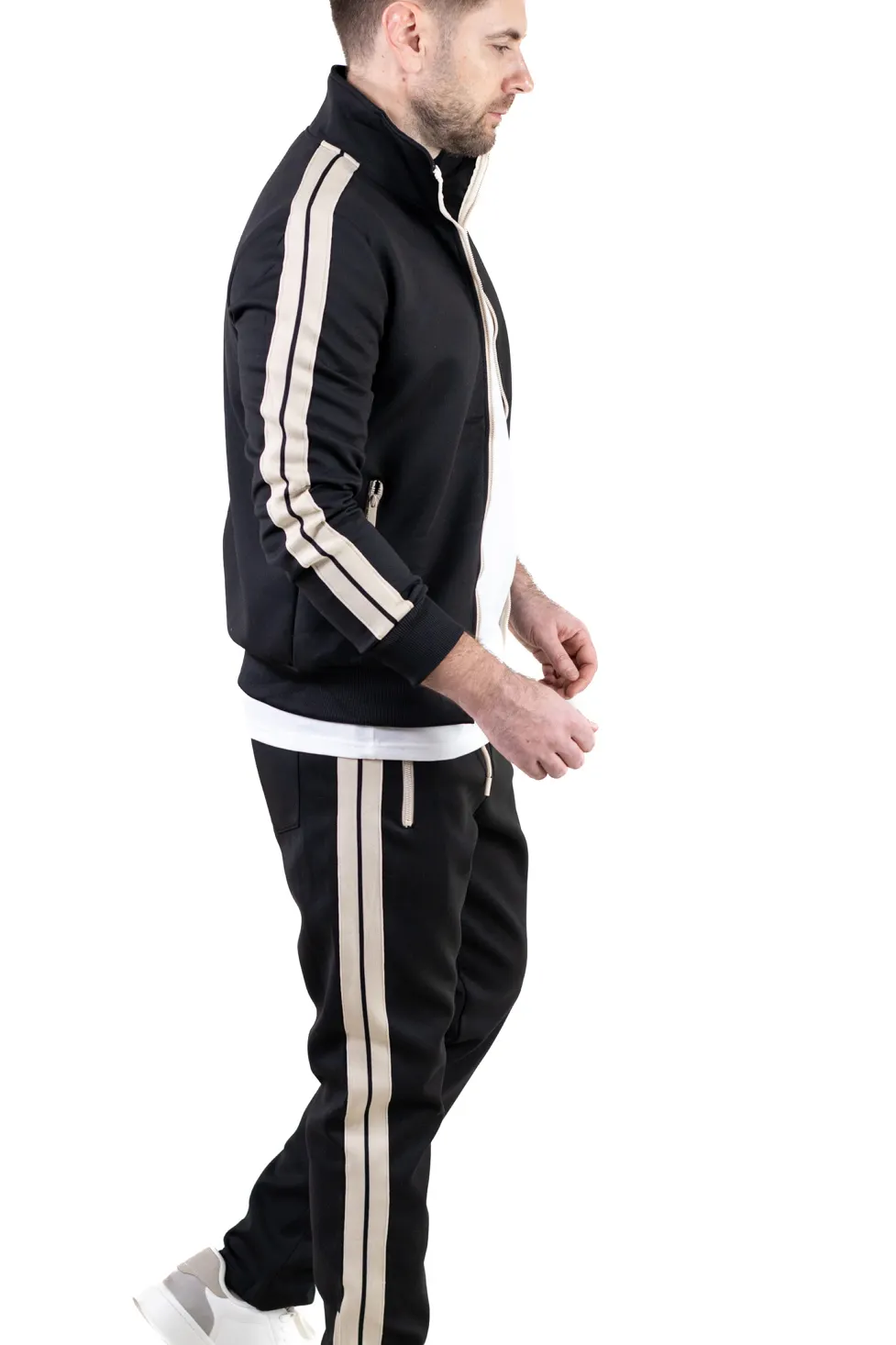 Trening barbati cu dungi fara gluga [7]