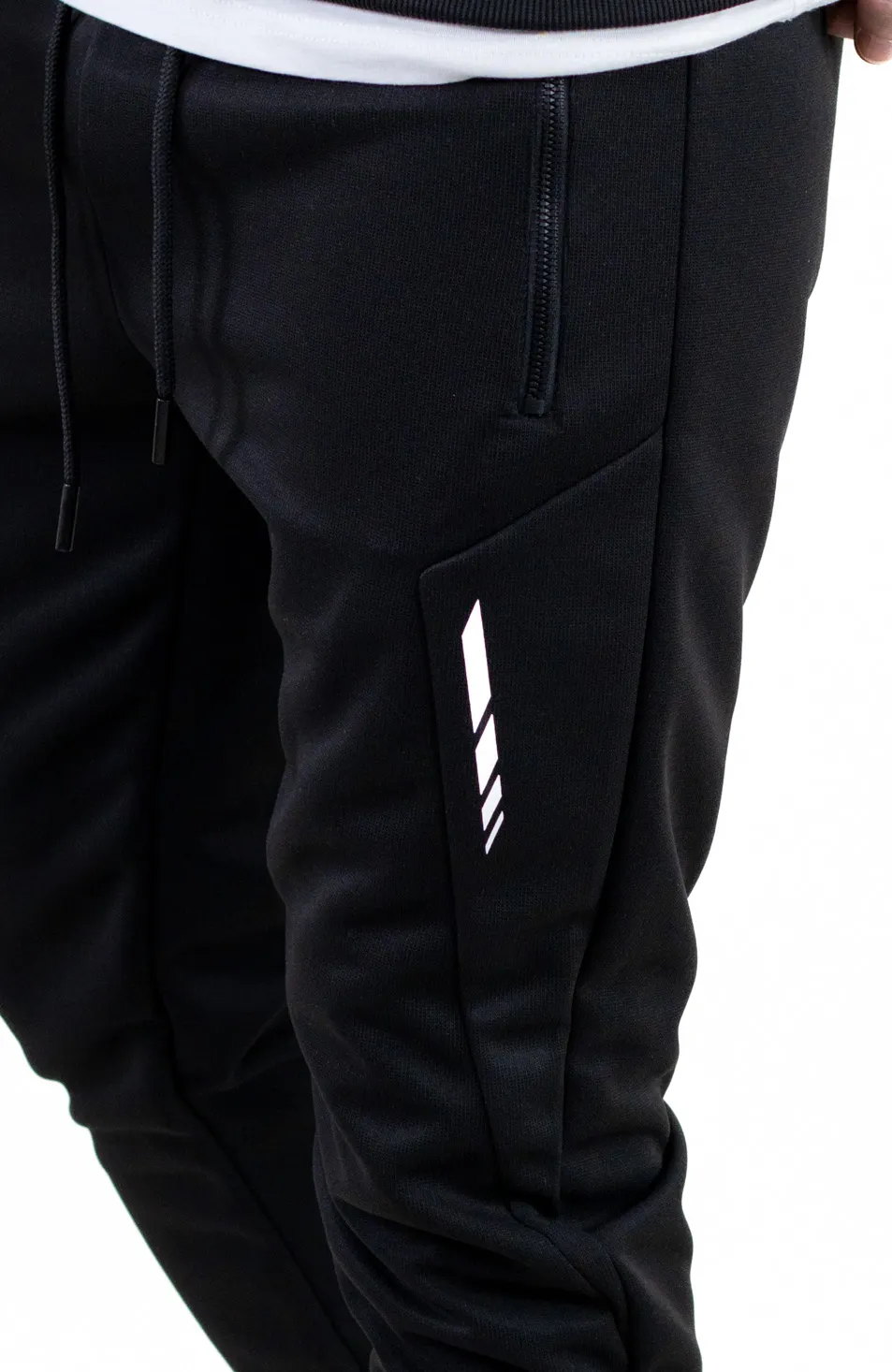 Trening negru confort cu fermoar si gluga [11]