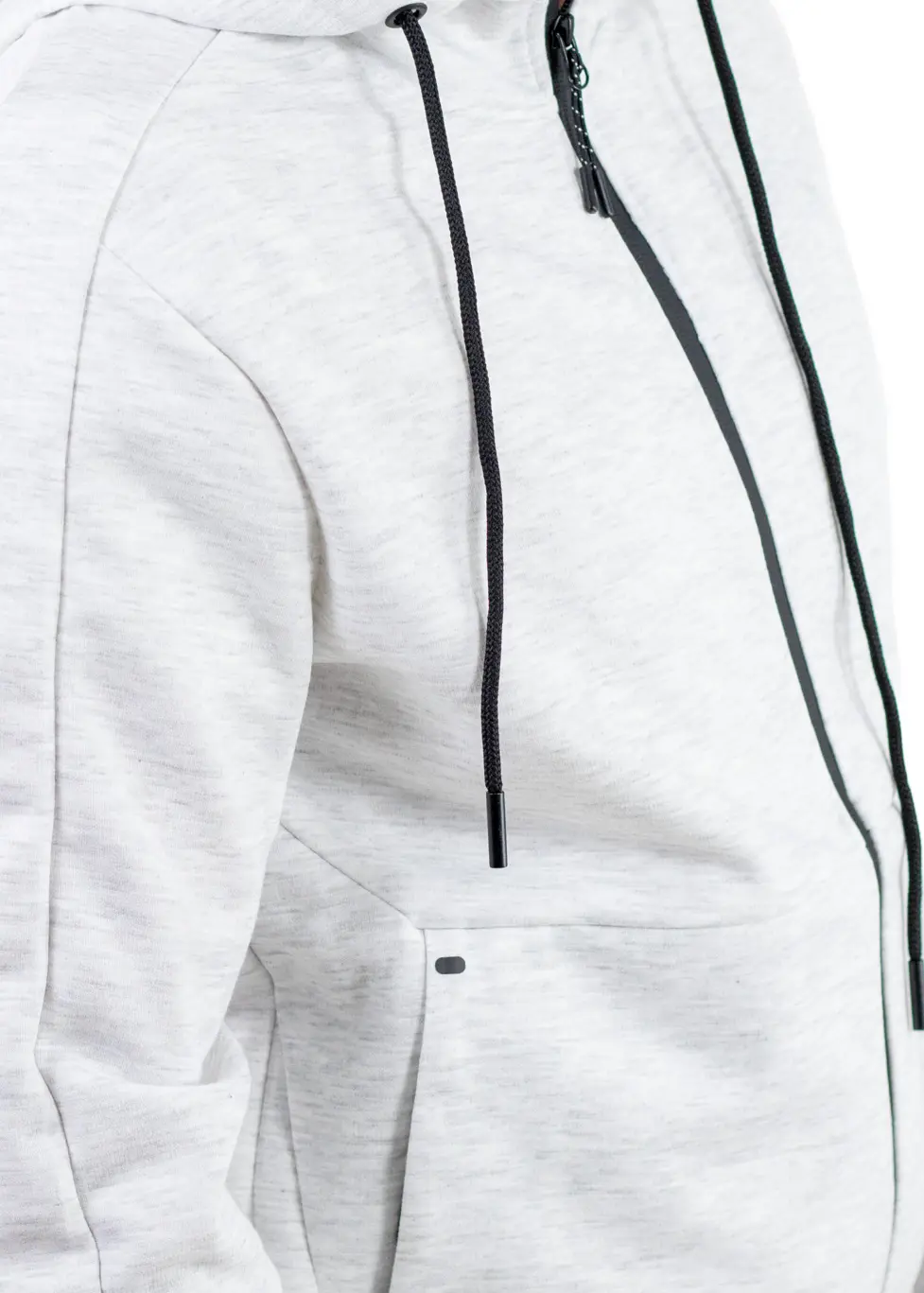 Trening barbati cu hanorac si pantaloni, material elastic, gri [2]