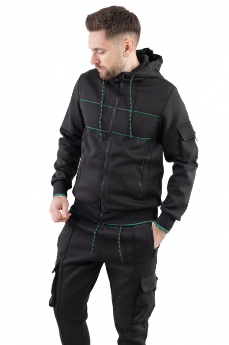 Trening negru cu buzunare multiple [7]