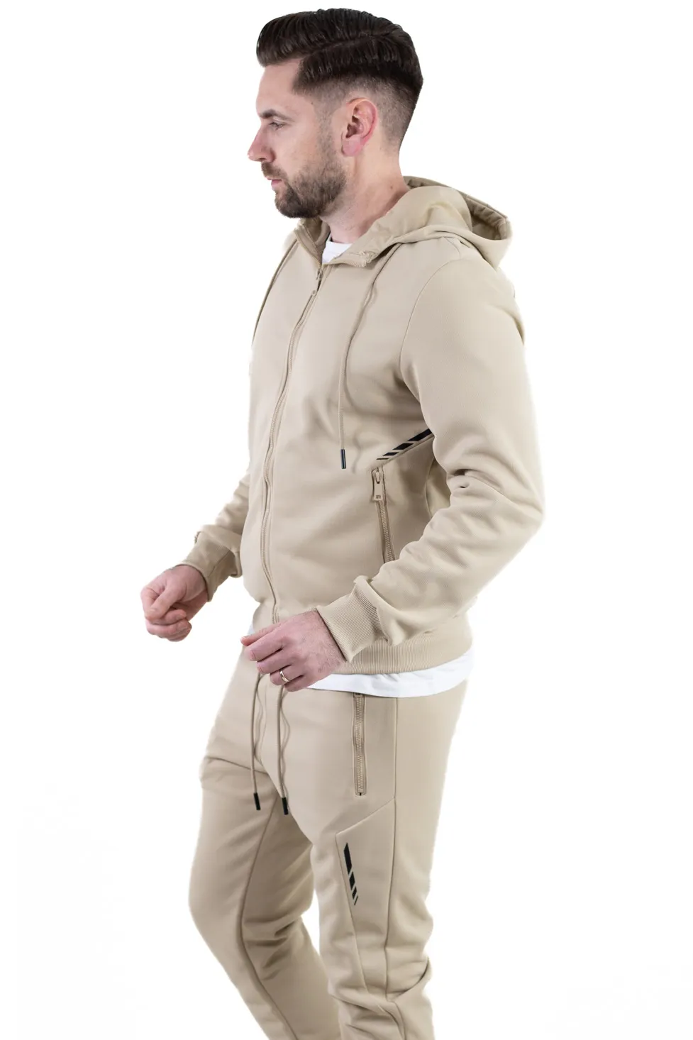 Trening crem confort cu fermoar si gluga [10]