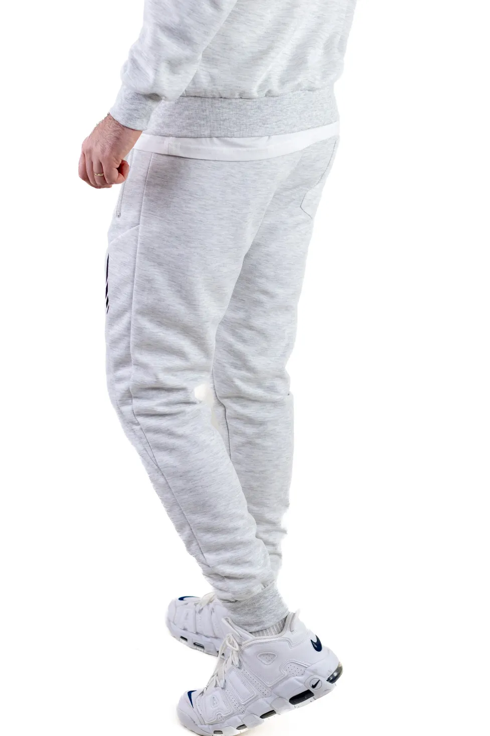 Trening gri confort cu fermoar si gluga [8]