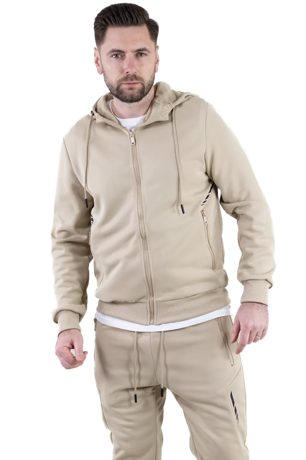 Trening crem confort cu fermoar si gluga [8]