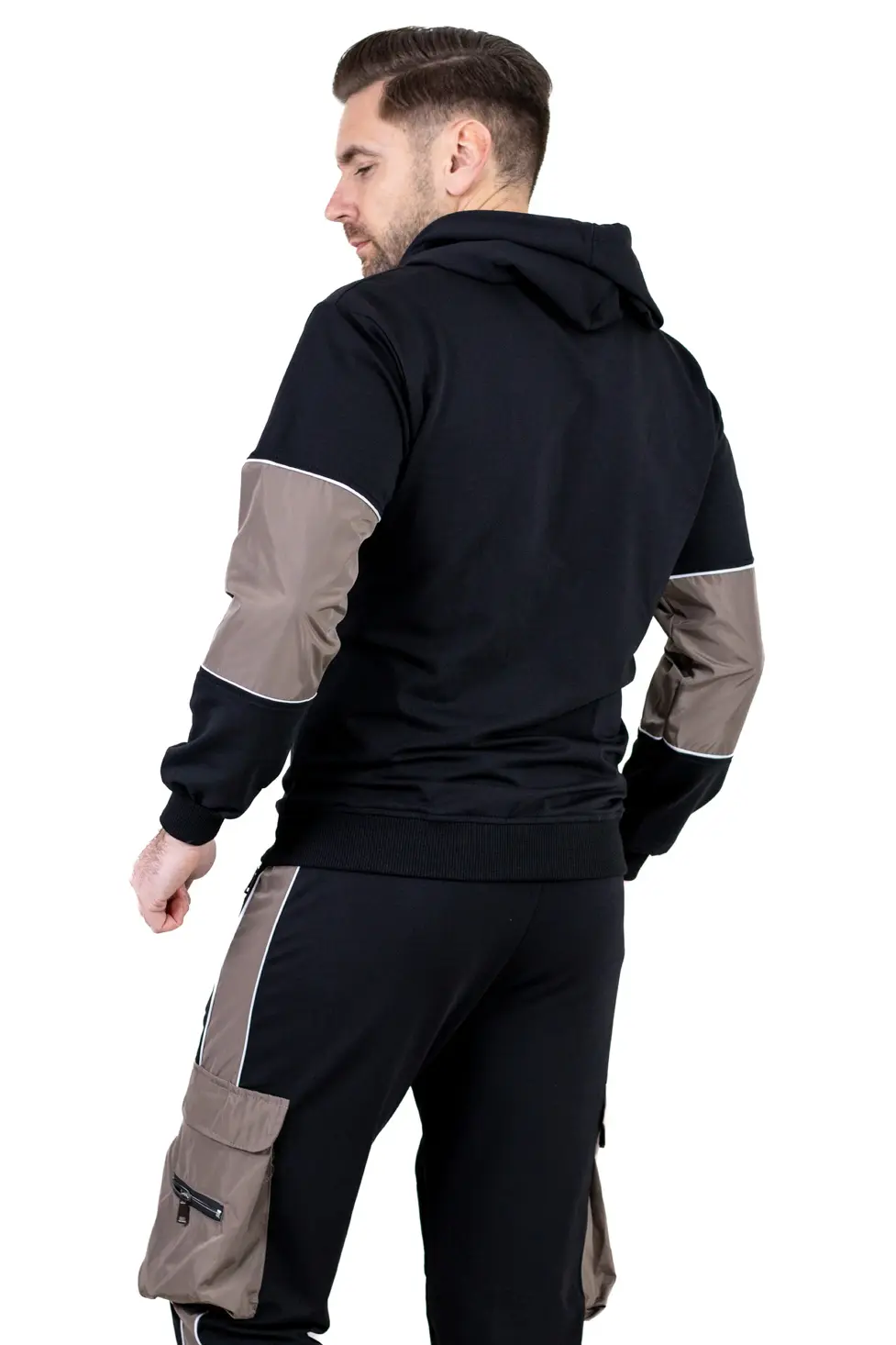 Trening urban cu multiple buzunare negru cu maro [9]