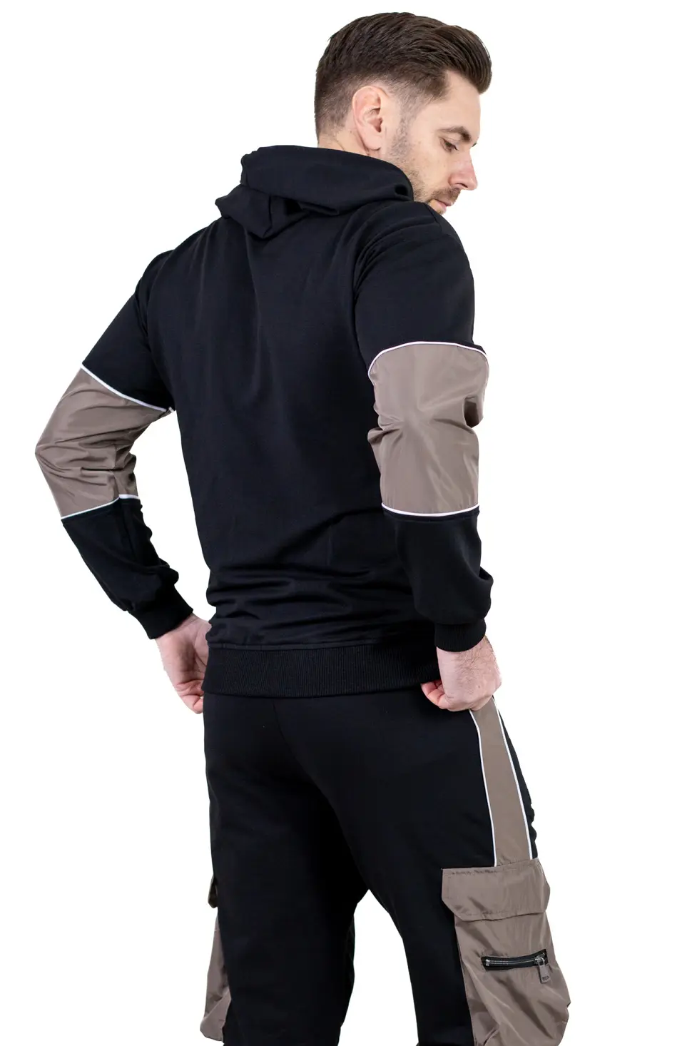 Trening urban cu multiple buzunare negru cu maro [10]