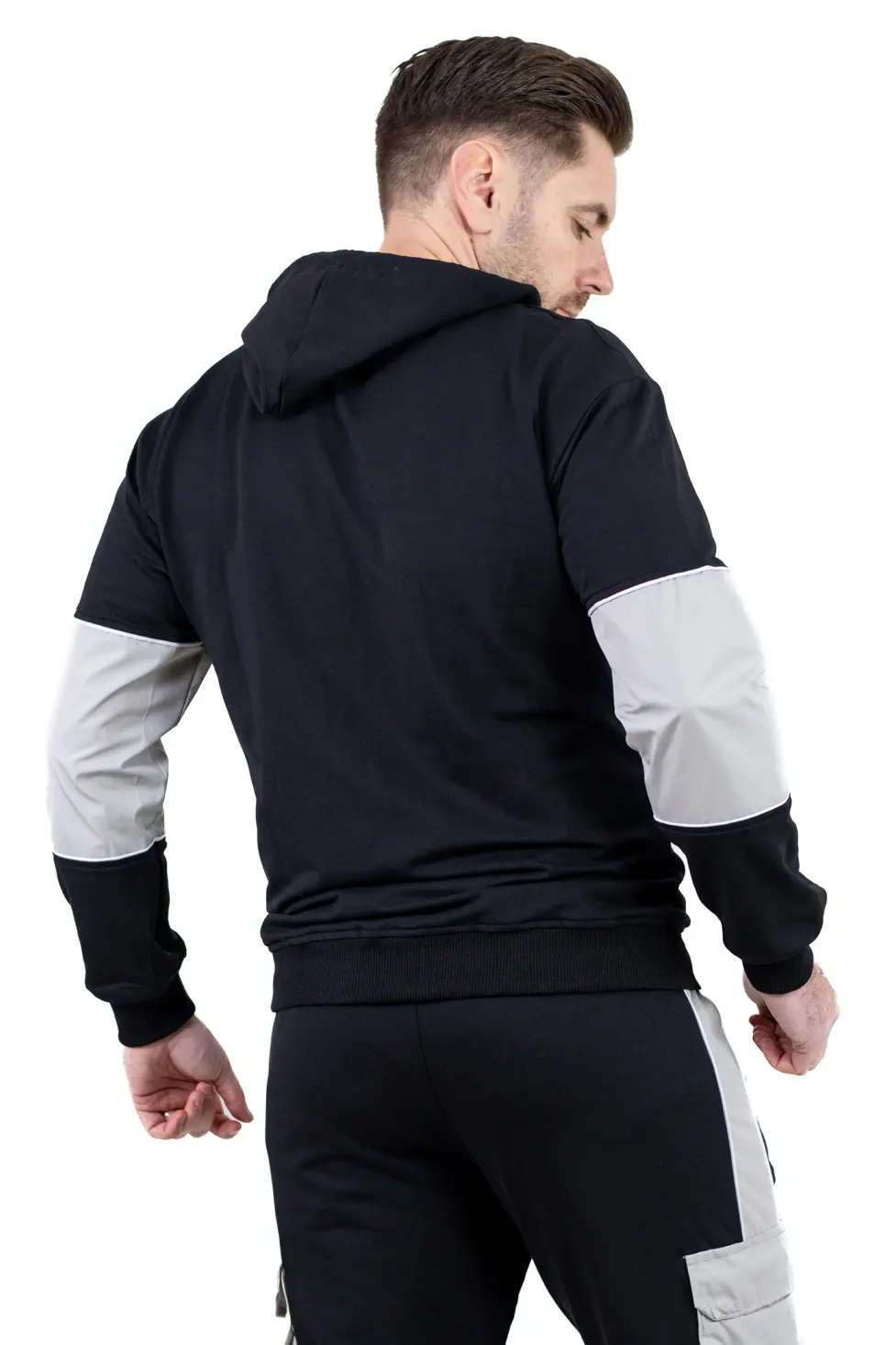 Trening urban cu multiple buzunare negru cu gri [10]