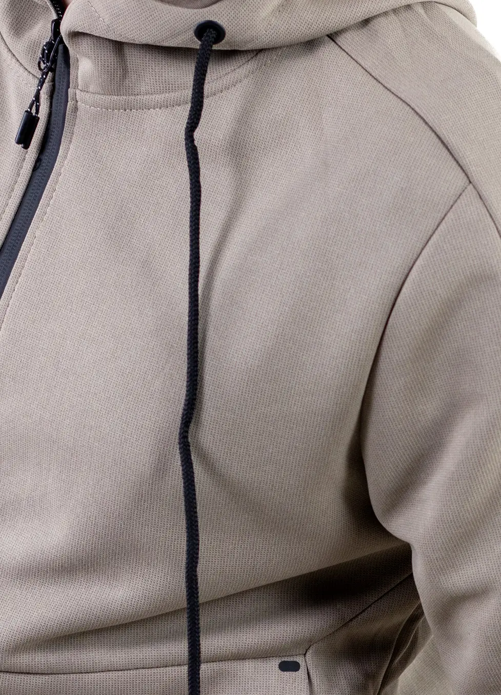 Trening barbati cu hanorac si pantaloni, material elastic, bej [2]