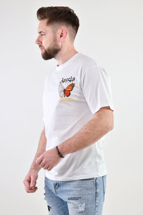 Tricou alb oversize Angels [2]