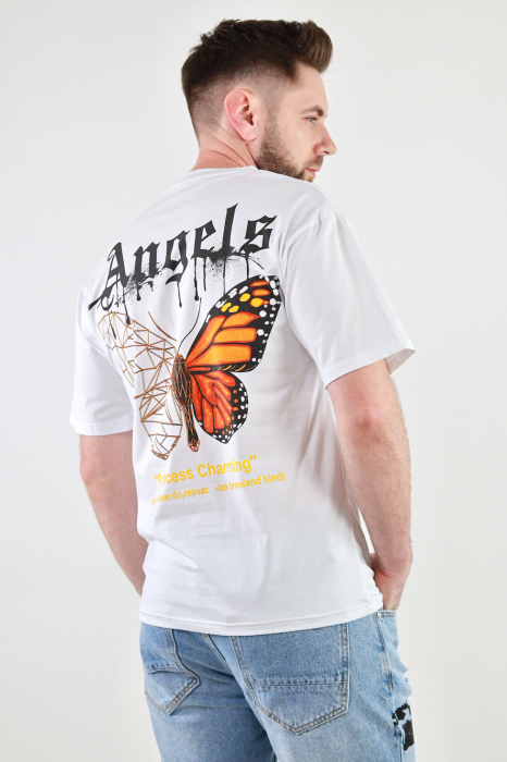 Tricou alb oversize Angels [4]