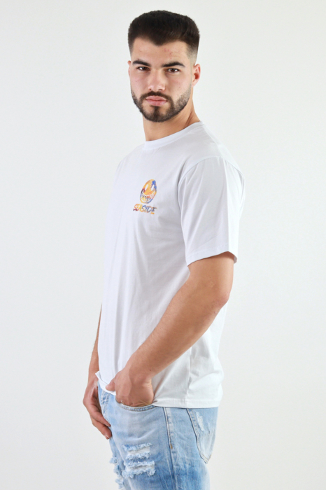 Tricou alb oversize seaside [3]