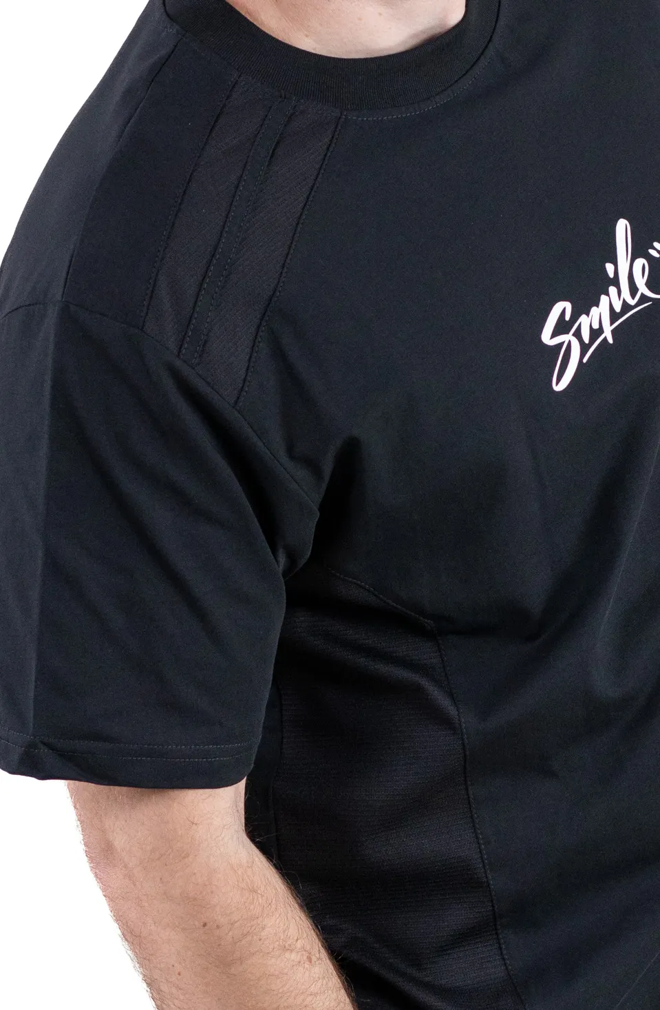 Tricou negru oversize Smile [6]