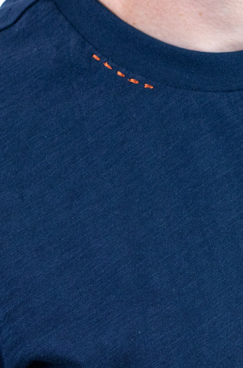 Tricou bărbați bleumarin 100% bumbac cu buzunar ascuns [4]
