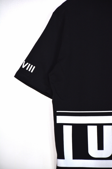 Tricou barbati oversize negru just [3]
