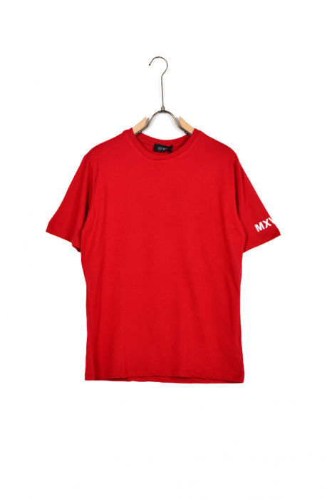 Tricou barbati oversize rosu just [3]