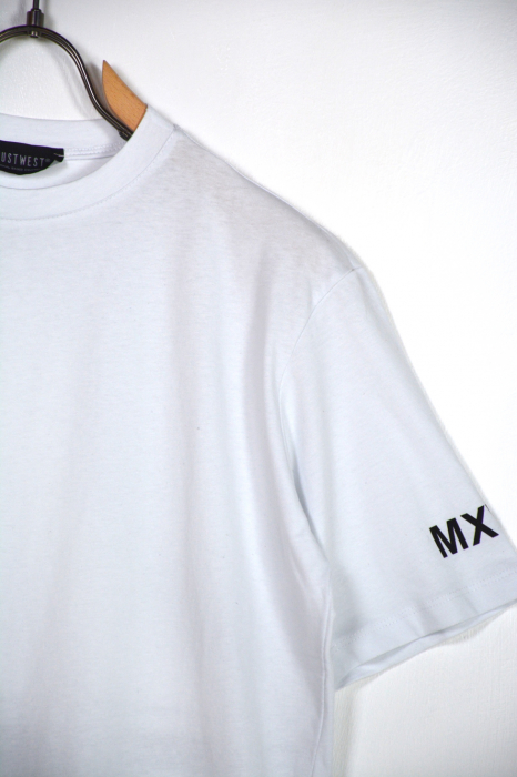 Tricou barbati oversize alb just [4]