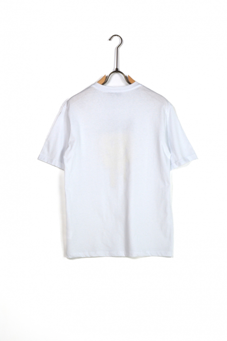 Tricou barbati oversize smile alb [3]