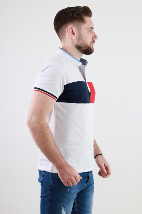 Tricou barbati cu nasturi si guler tunica [3]