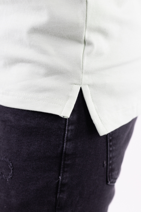 Tricou barbati polo verde aqua regular fit [4]