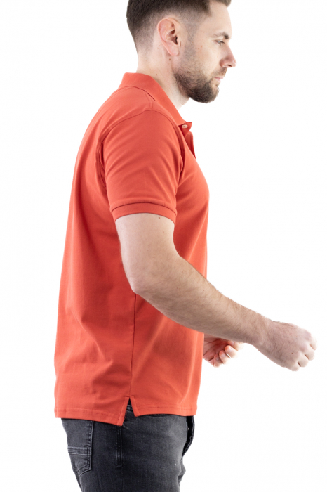 Tricou barbati polo caramiziu regular fit [5]