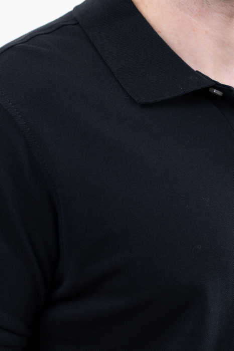 Tricou barbati polo negru regular fit [8]