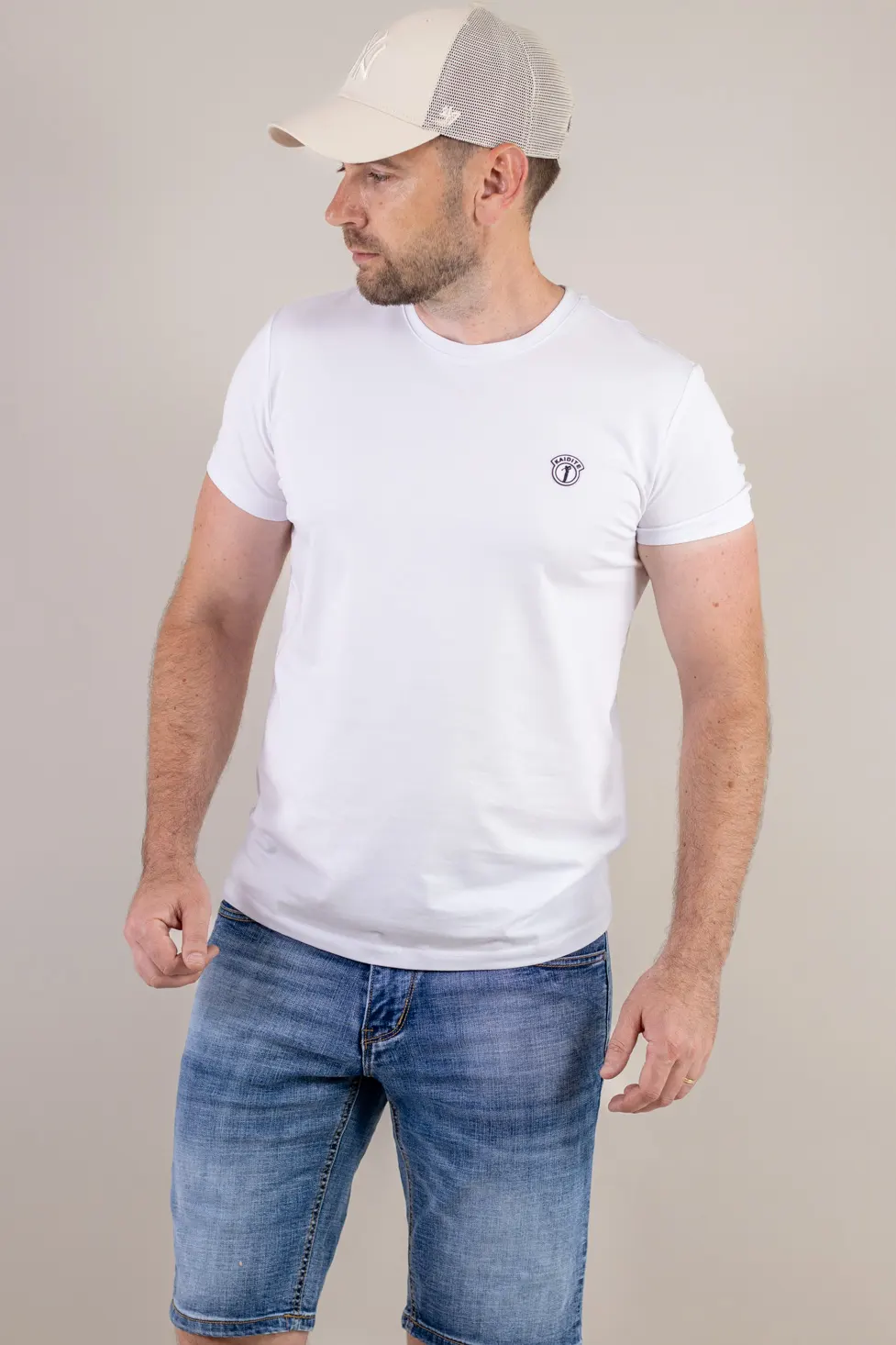 Tricou bărbați basic alb [3]