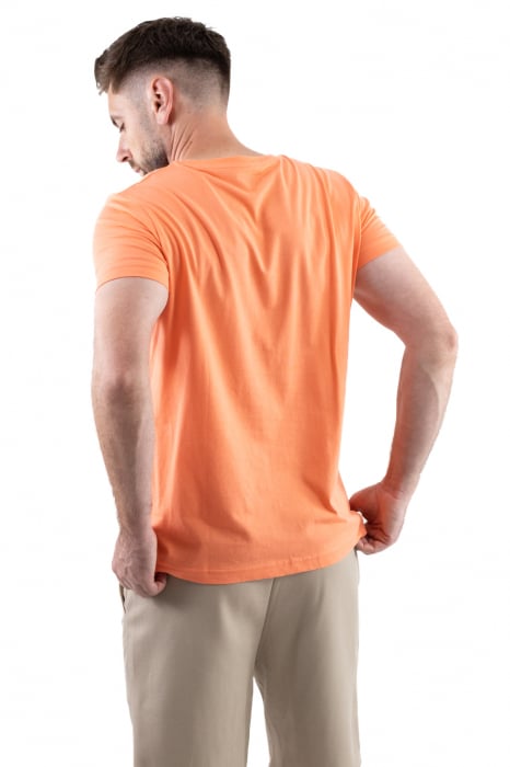 Tricou bumbac orange cu imprimeu Summer Vibes [5]