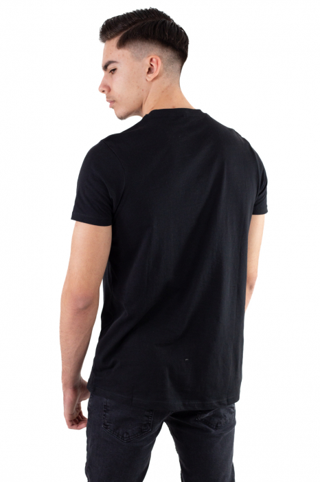 Tricou bumbac negru cu imprimeu [5]