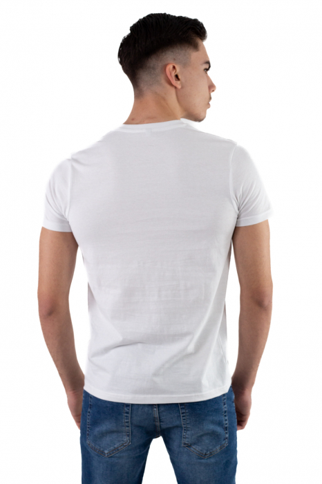 Tricou bumbac alb cu imprimeu Miami [4]