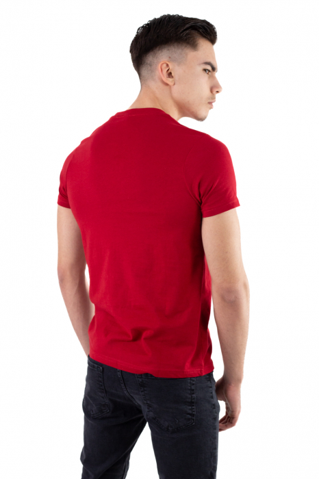 Tricou bumbac bordo cu imprimeu bike [4]