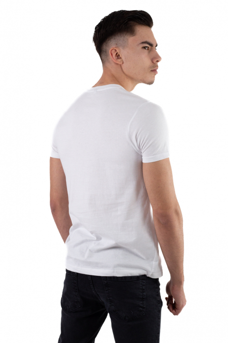 Tricou bumbac alb cu imprimeu bike [4]