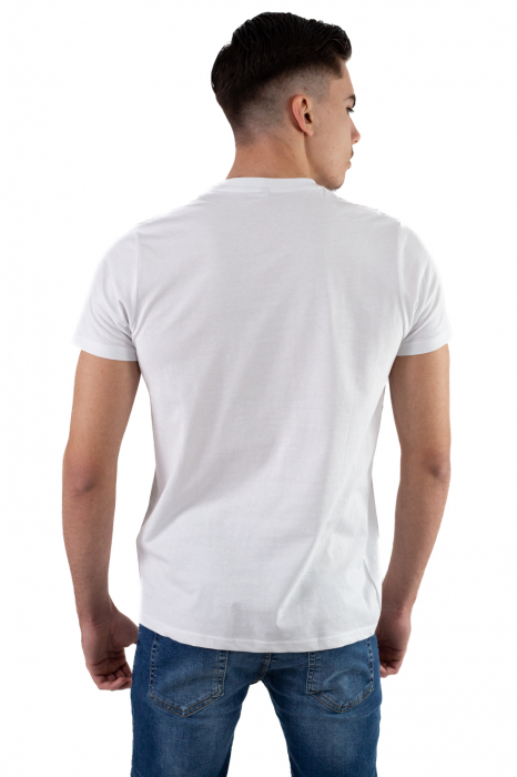 Tricou bumbac alb cu imprimeu [4]
