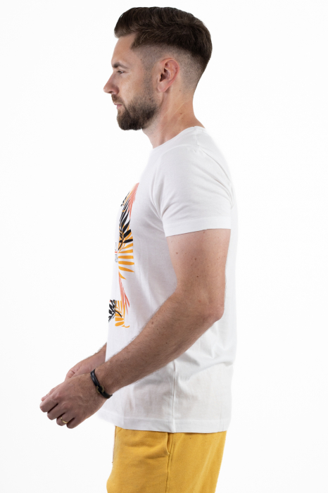 Tricou bumbac alb cu imprimeu Summer [3]