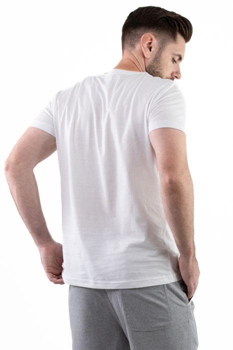 Tricou bumbac alb cu imprimeu Summer Vibes [2]