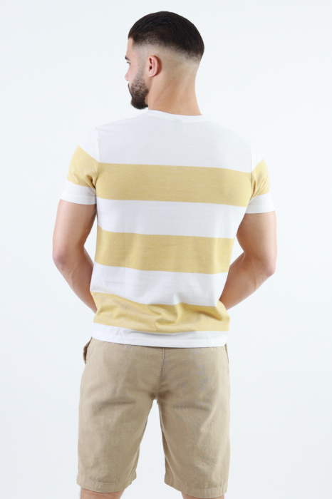 Tricou barbati slim fit cu dungi [3]