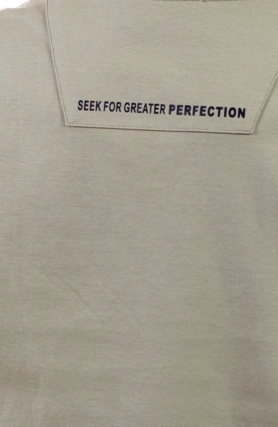 Tricou oversize bărbați kaki, bumbac gros, logo subtil [8]